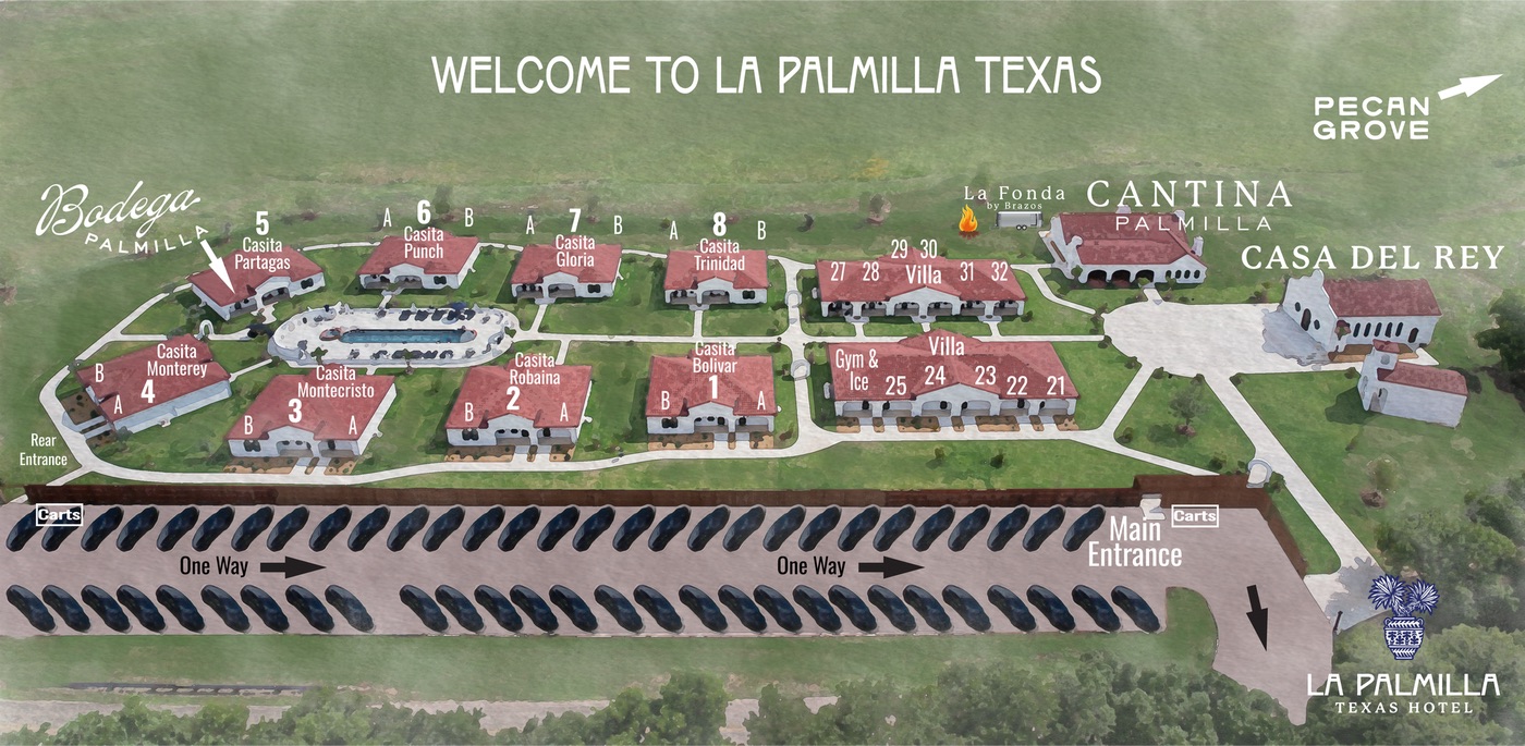 La Palmilla resort grounds map