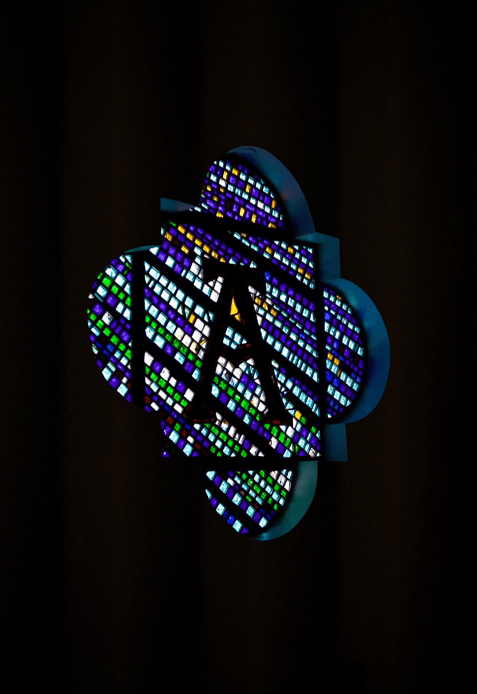 Stained Glass — Alpha and Omega